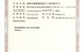 喜訊：康藍(lán)建設(shè)榮升建筑裝飾裝修工程專業(yè)承包壹級(jí)資質(zhì)！?